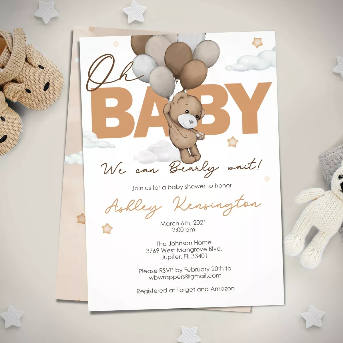 We can hotsell bearly wait invitations