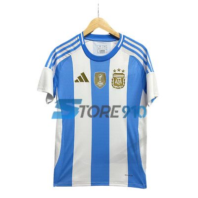 Adidas Argentina Jersey 2024 Home Fan Version Embroidered Men Size Medium