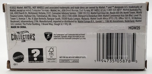 Hot Wheels RLC '82 Lamborghini Countach LP 500 S Fahrzeug 2022 Mattel HGW25 NRFB - Bild 7 von 7