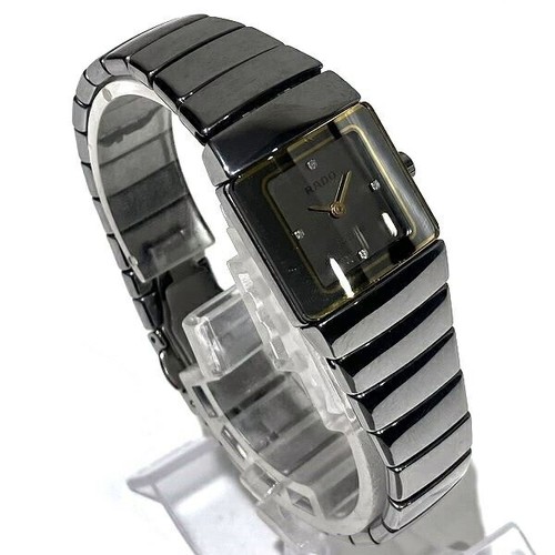 Rado Jubile Watch Quartz 20.5mm Women's Black Dial Swiss Made 153.0334.3 Japan - Picture 3 of 9