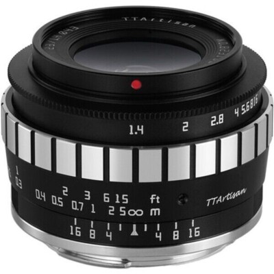 TTArtisan 23 mm F1,4 Objektiv APS-C Format für Fujifilm XF-Halterung Kamera   schwarz/silber