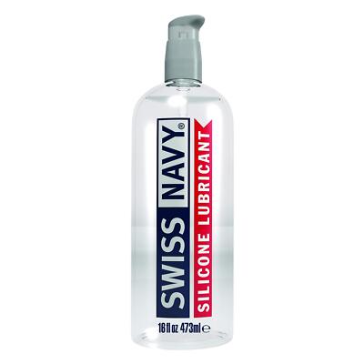 Swiss Navy Premium Silicone Sex Lubricant, 16 Ounce, Lube for Men, Women &