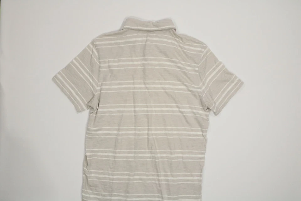 Camisa Polo Para Hombres Falls Creek Gris Rayas Mediana M Usada en Excelente Condición Foto 3 de 4