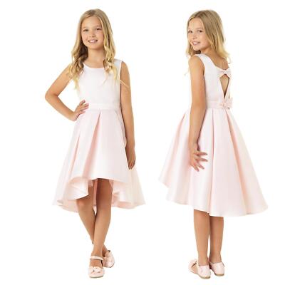 Girls Pink Bridesmaid Dress, Pink Wedding, Party, Occasion Dress