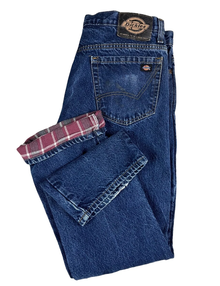 Dickies Men s Flannel Lined Jeans Relaxed Fit Outdoor Winter Size