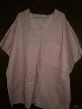 DARK PINK MINI LEAF CLUSTERS SCRUB TOP ER/OR/VETS Lightweight US LADIES 2XL NWOT