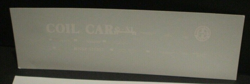 UNKNOWN BNSF Steel Coil car Decal Set Uncut sheet HO Railroad Trains Scenery #1