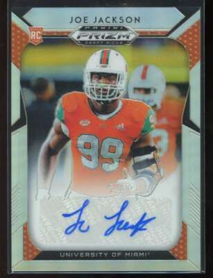 Joe Jackson Auto 2019 Panini Prizm Draft Picks Prizms Silver Autographs Mint #21