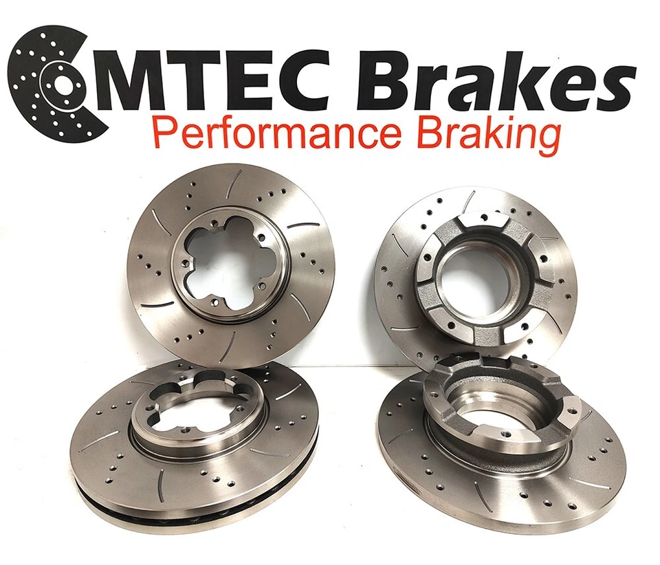 Ford Transit Custom Front & Rear Drilled & Grooved Brake Discs Pads 2.2 TDCI 12- - Image 2 of 4