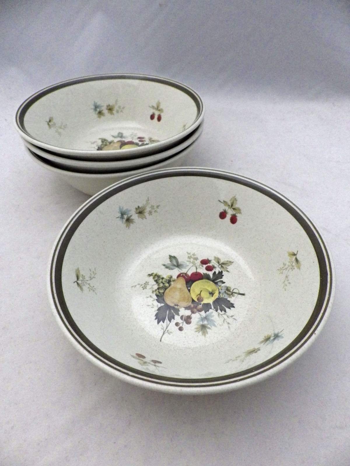 Royal Doulton Cornwall 4 coupe Cereal bowls 1975 England EUC eBay