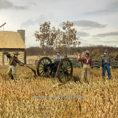 W.Britain 31419  Let s Give  Em Another Round!  Confederate Artillery (Britains)