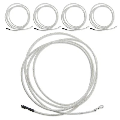 CPUK PACK 5 x SPARK IGNITOR IGNITION ELECTRODE CONNECTOR CABLE 1500mm LONG HT LEAD