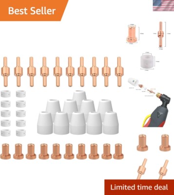 Effortless Installation Plasma Cutter Electrode Tips Kit - Wide Compatibility