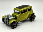 HOT WHEELS REDLINE CLASSIC '32 FORD VICKY, ANTIFREEZE LIME, USA, NICE, ORIGINAL