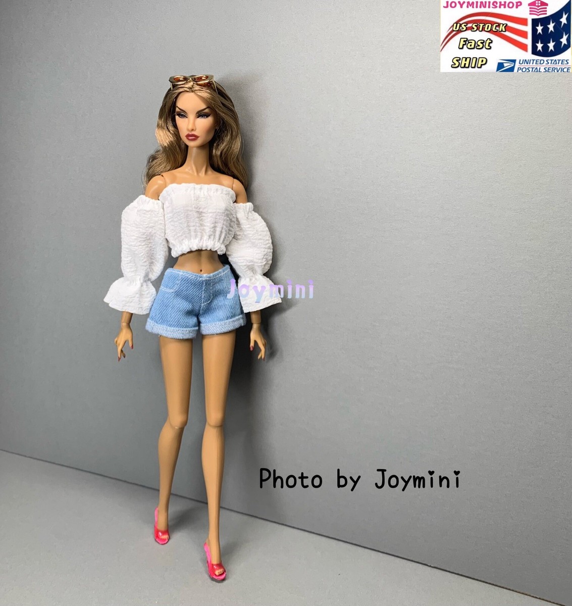 2PCS Fashion Royalty Integrity Poppy Parker NuFace Dolls Clothes 