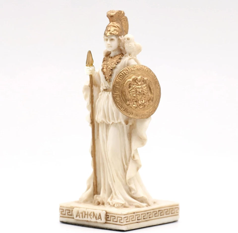 Estatuilla miniatura Atenea Diosa de la Sabiduría hogar decorativa coleccionable Foto 2 de 3