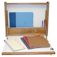 Designer Sign Systems Fold-up Locking Wall Desk Locking 23x4x18-4/5 Oak/beige on sale Designer Sign Systems Fold-up Locking Wall Desk Locking 23x4x18-4/5 Oak/beige on sale