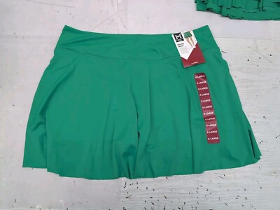 MM Lady Green 2 Pockets Stretchy Soft Moisture Wicking Tennis Skort Sz XL AM14
