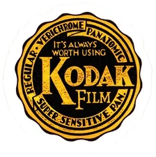 Kodak Film - Regular - Verichrome - Panatomic Logo Sticker (reproduction)