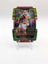Derrick Gore 2021 Panini Select Green Yellow Prizm Die-Cut RC #84 Chiefs