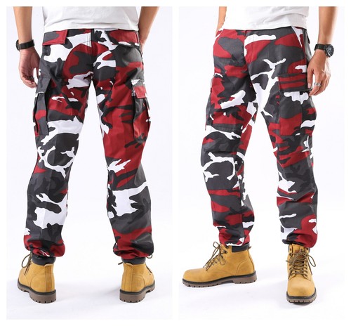 BACKBONE Mens Casual Camo Cargo Pants Military Combat Army Tactical BDU Pants - Picture 4 of 109
