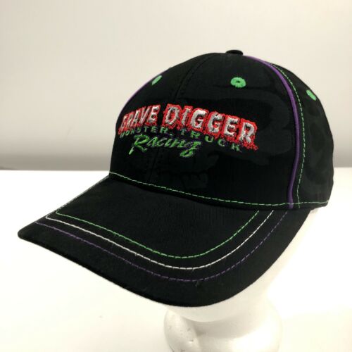 Grave Digger Monster Truck Racing Strapback Hat M… - image 1