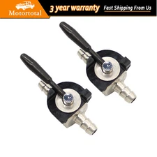 Mower 1/4" Heavy Duty Fuel Gas Shut-Off Valve Steel In-line Cut-Off Kart 2Pcs