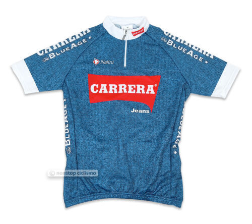 NEW CARRERA BLUE JEANS Short Sleeve Cycling Jersey by NALINI - Picture 1 of 3