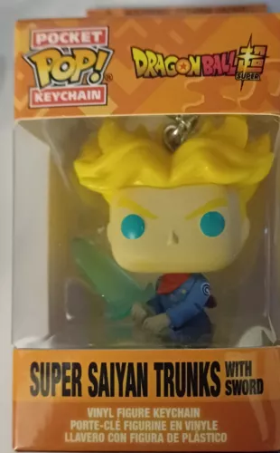 Funko Pocket POP Keychain Dragon Ball Z Super Saiyan Trunks whith sword