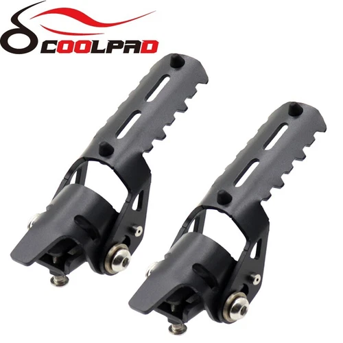 Front Foot Pegs Folding Footrests Clamp For Honda CRF1000L Africa Twin CRF 1000 - Picture 9 of 12