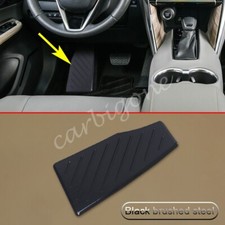 Black Brushed Steel Footrest Pedal Trims Cover For Toyota Venza 2021-2024 Parts