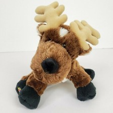 Ganz Webkinz Reindeer Plush Stuffed Animal Brown Black White HM137 No Code