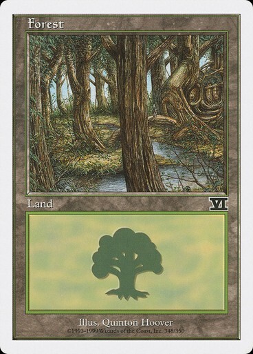 20 Basic Land #348 - SAME ART - Forest - Classic 6th Edition - Magic MTG FTG