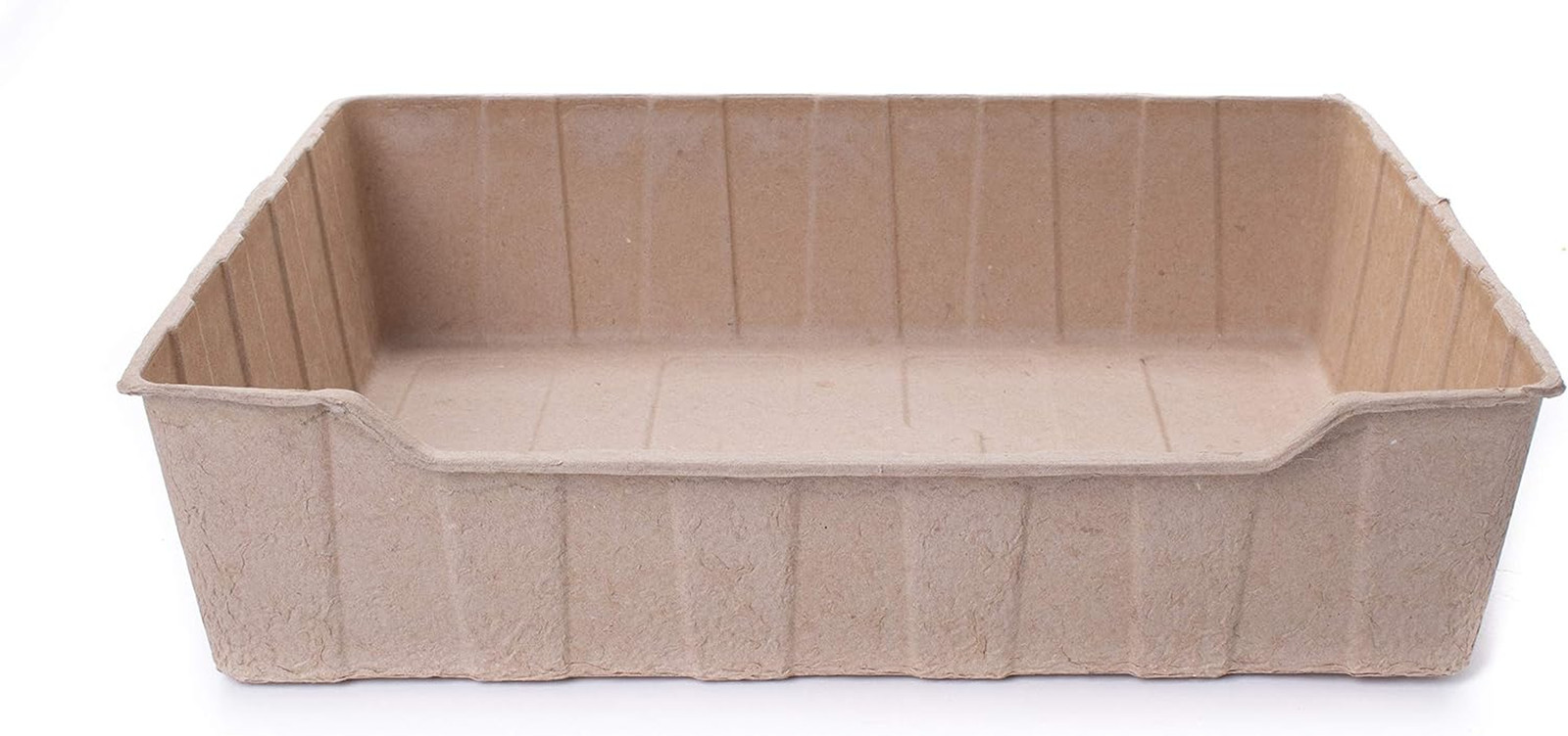 Disposable Litter Box 4 Ct Bundle, Biodegradable Medium Natural
