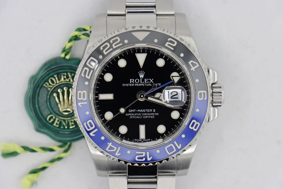 Rolex GMT-Master II 116710BLNR Batman Oyster Band Blue & Black Bezel Year 2016 - Image 3 of 4