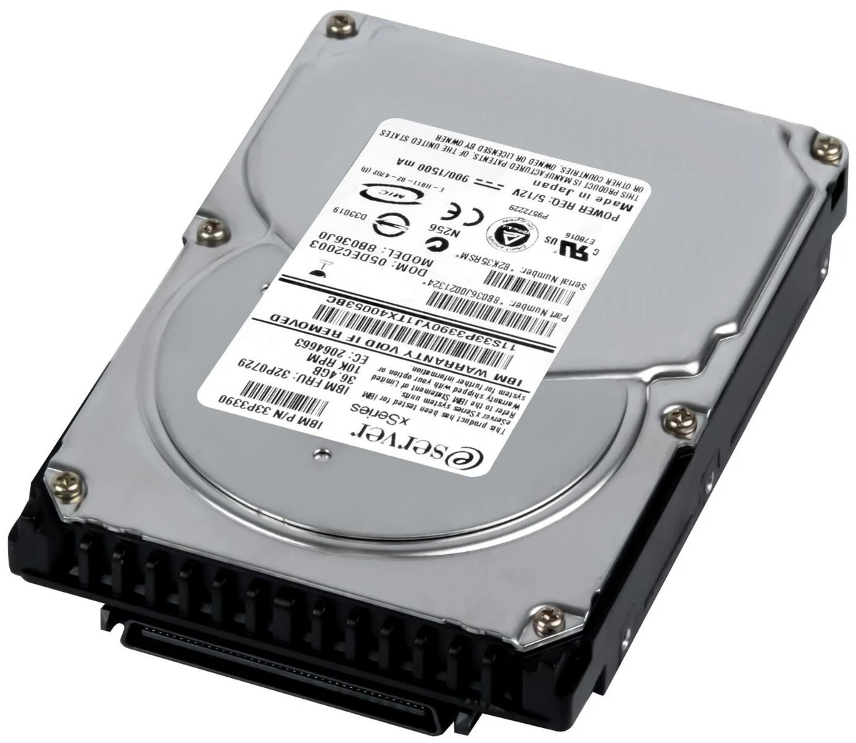 IBM Ultra - 320 SCSI Internal 10000 RPM Rotation Speed 36 GB