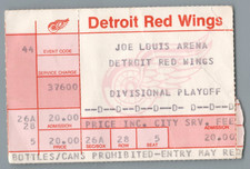 Bob Probert 1st NHL Playoff FIGHT Al Iafrate Ticket Stub Rd2 Gm2 4-23-1987 Leafs