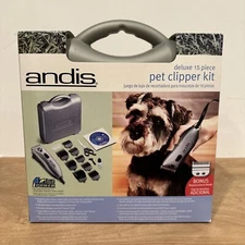 Andis Deluxe 15 Piece Pet Clipper/Grooming Kit