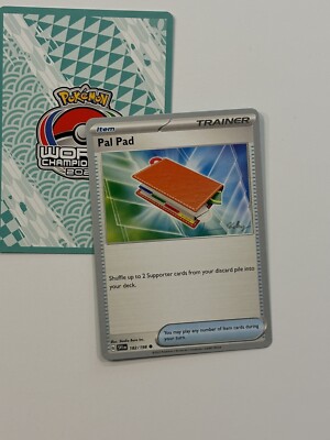 Pal Pad 182/198 2023 Pokemon World Championships Variant Scarlet & Violet Base E