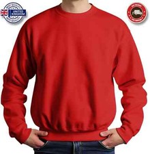 Men's Blank Sweatshirt Heavy Blend Crew Neck 100% Cotton Pullover Top S to 5XL