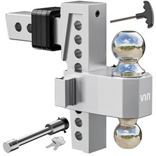 Trailer Hitch Fits 2 Receiver 8 Adjustable Drop Tow Hitch15000lbs Dual-ball