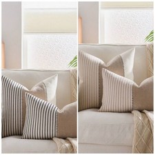 Pillow Cover WOVEN TWEED Choice of 2 sizes, 2 Colors