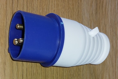 NETZ BAUSTELLENANSCHLUSS 16A BLAU CAMPINGSTECKER 230V CARAVAN WOHNMOBIL CAMPER VAN