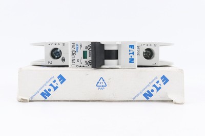 EATON	FAZ-C6/1-NA-L-SP	195469 6A 1-POLE 240VAC CIRCUIT BREAKER, MOELLER SERIES