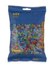 Hama 201-53 Iron-On Beads 3000 Stationery Transparent