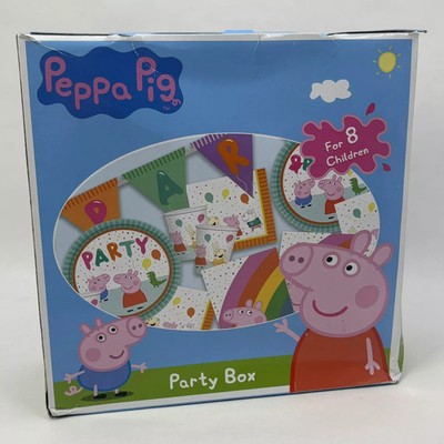 20 VOLLE SETS JE EIN PEPPA PIG 8 KINDER KOMPLETTES PARTY-SET 20 SETS!!!