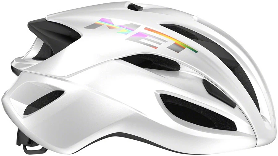 Capacete MET Rivale MIPS em molde Safe-T Upsilon branco brilhante holográfico médio - Imagem 3 de 4