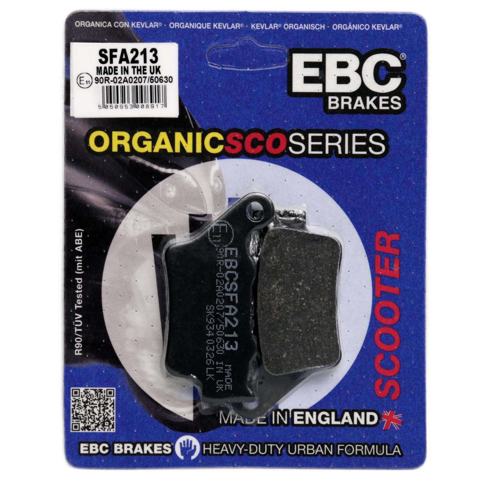 BMW C1 125 1999-2003 EBC SFA213 Organic Scooter Brake Pads Rear
