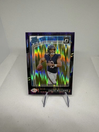 2024 Panini Donruss Optic - Rated Rookie Caleb Williams #201 Purple Shock Prizm
