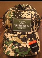 Gorra de pesca Simms de un solo recorrido - Camuflaje de río - Perfil bajo - ¡Nueva!!